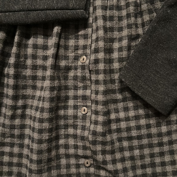 Zara Grey Flannel Check Long Sleeve Sweater Dress Girls 7 - Picture 4 of 6